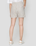 Nevada Linen Stripe Celana Pendek Wanita