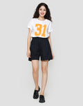Nevada Woven Basic Pleats Celana Pendek Wanita