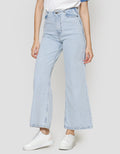 Nevada Wide Leg No Waistband Celana Panjang Denim Wanita