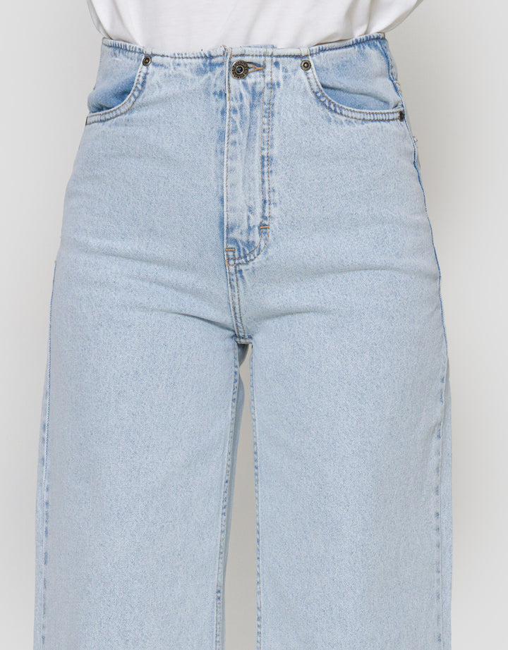 Nevada Wide Leg No Waistband Celana Panjang Denim Wanita