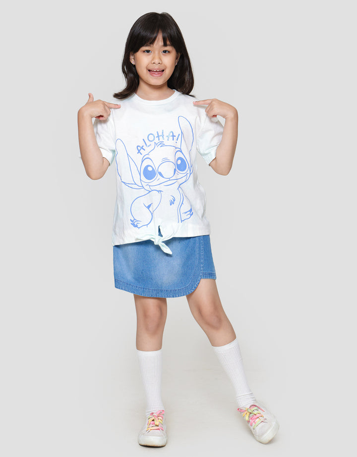 Disney Stitch Tie Dye Ikat Kaos Anak Perempuan