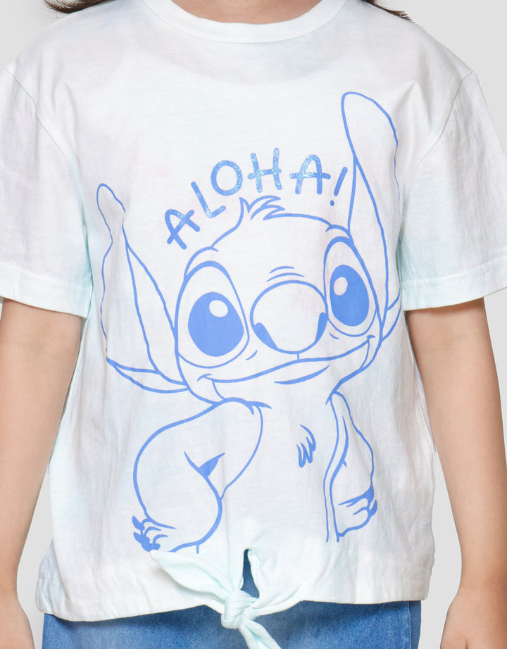 Disney Stitch Tie Dye Ikat Kaos Anak Perempuan