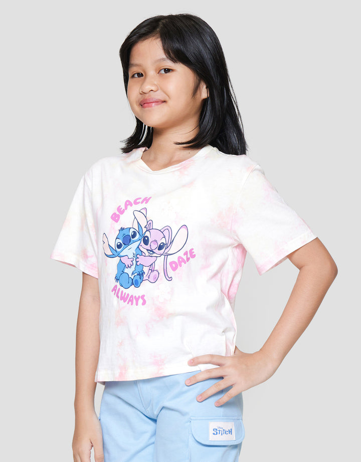 Disney Stitch Boxy Kaos Anak Perempuan
