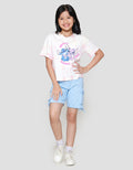 Disney Stitch Boxy Kaos Anak Perempuan