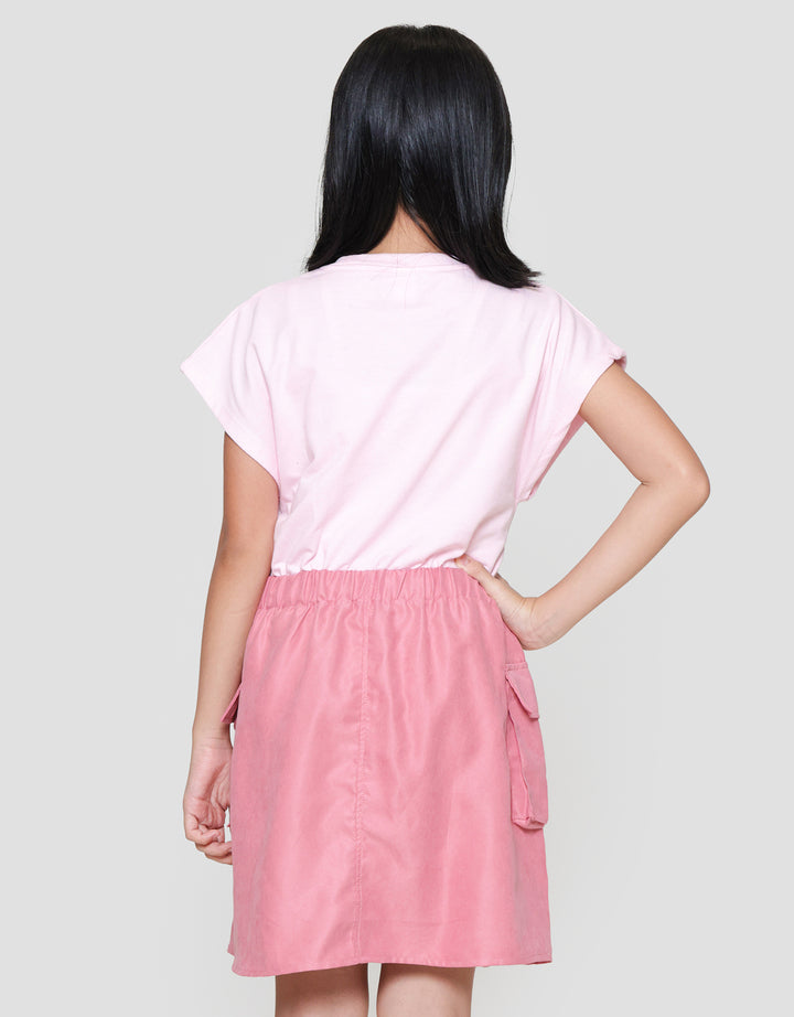 Disney Stitch Kombi Dress Anak Perempuan