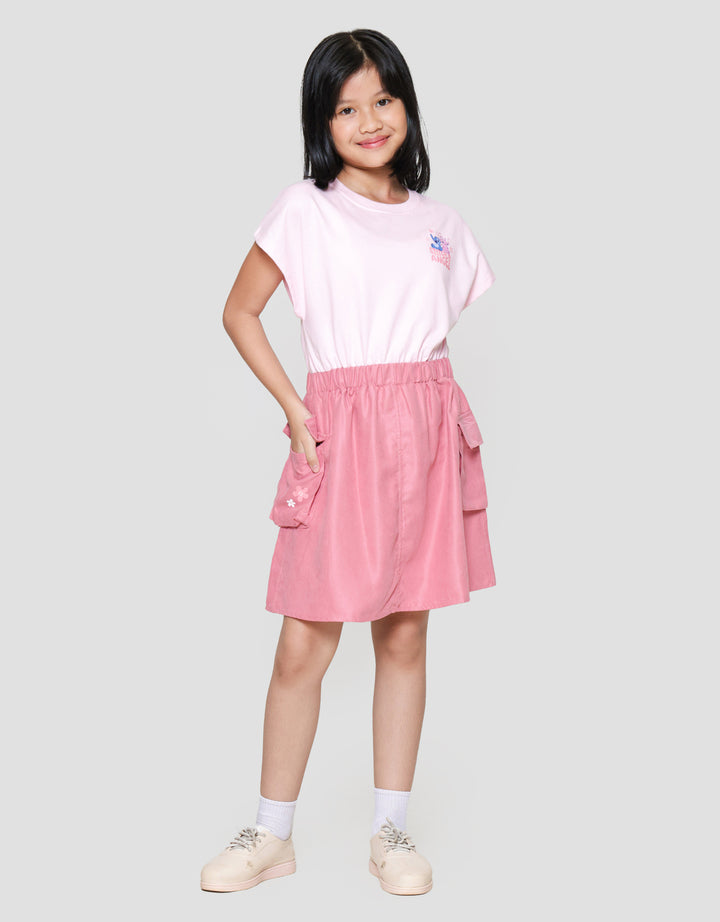 Disney Stitch Kombi Dress Anak Perempuan