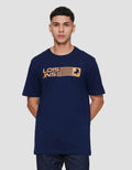 Lois Print Stripe Kaos Lengan Pendek Pria