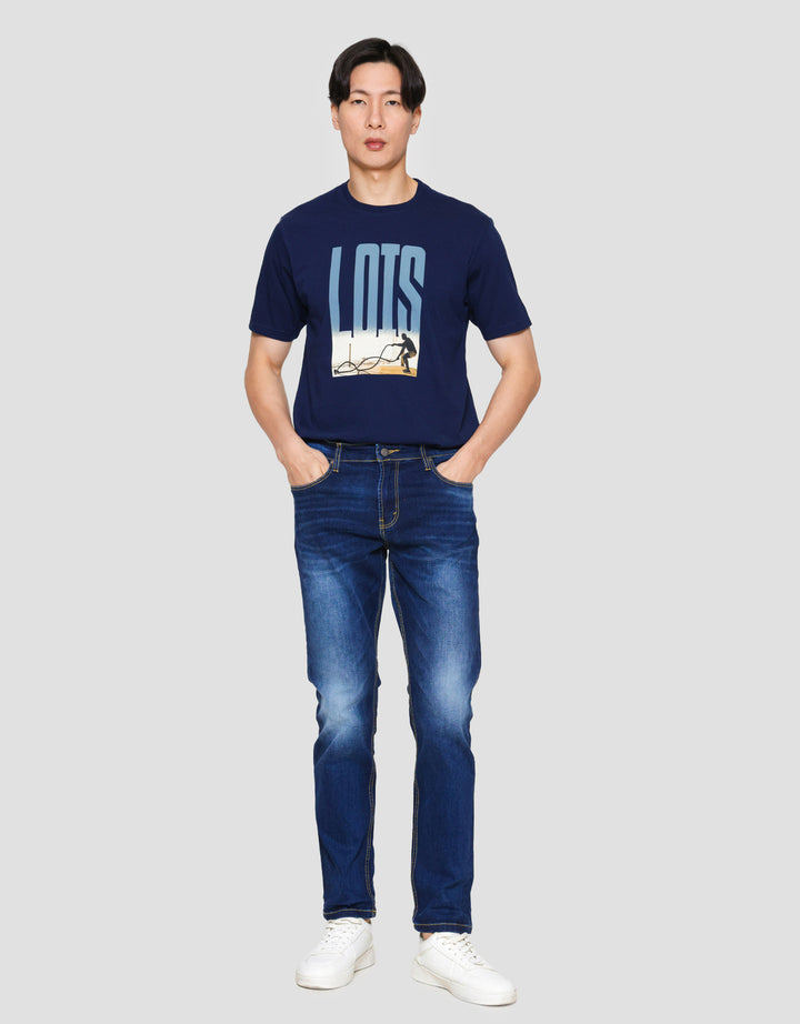 Lois Sls2401C Slim Stretch Fit Celana Jeans Pria