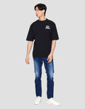 Lois Oversized Kslo2394 Print Brand Kaos Lengan Pendek Pria