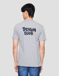 Lois Ksl2399 Print Denim Club Kaos Lengan Pendek Pria