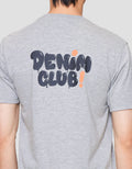 Lois Ksl2399 Print Denim Club Kaos Lengan Pendek Pria