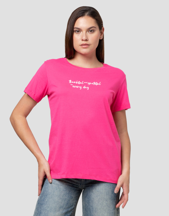 Cardinal Girl Print Every Day Kaos Wanita