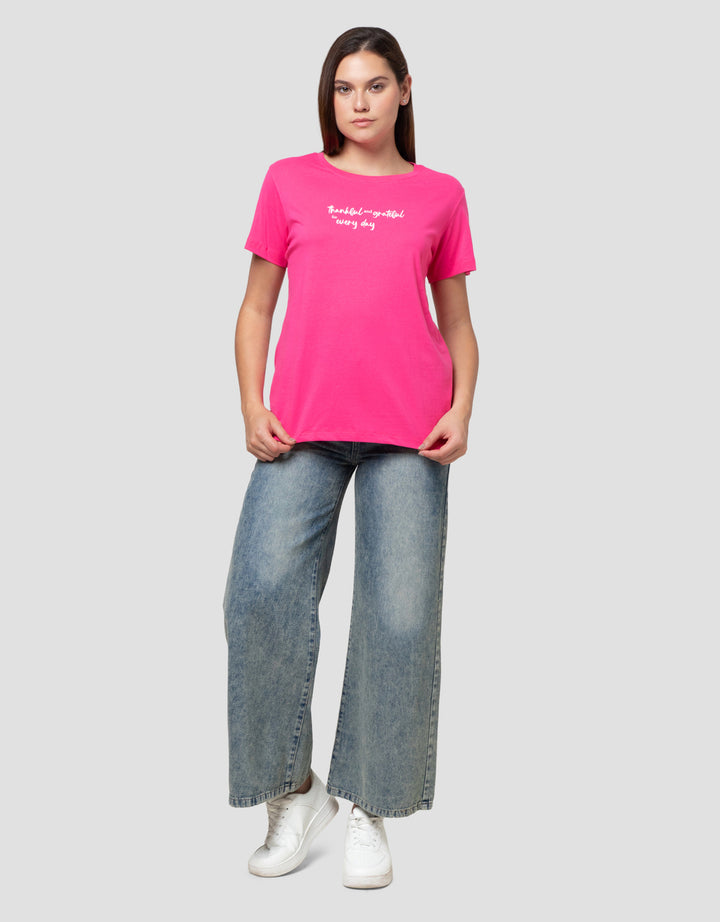 Cardinal Girl Print Every Day Kaos Wanita