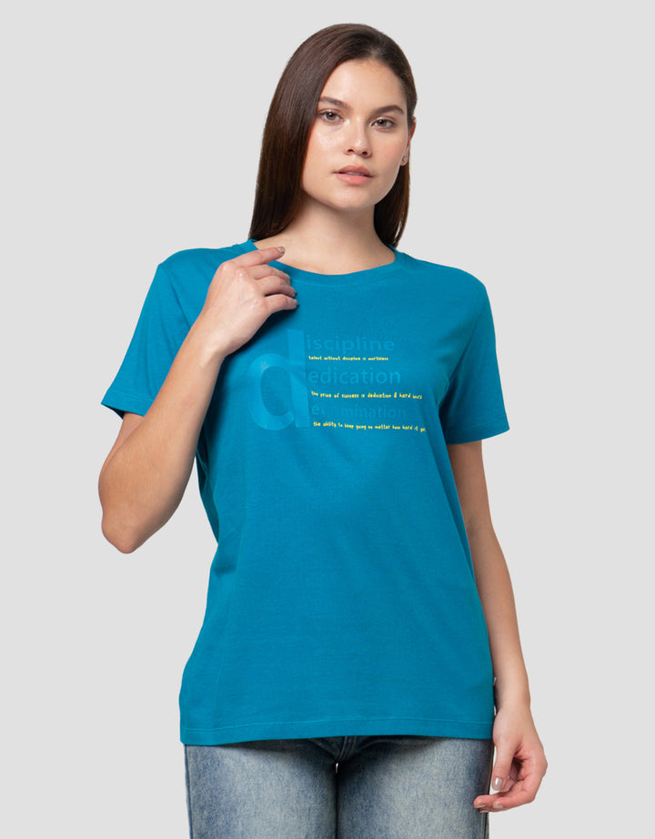 Cardinal Girl Print Dedication Kaos Wanita