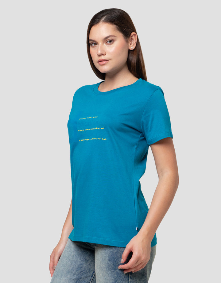 Cardinal Girl Print Dedication Kaos Wanita