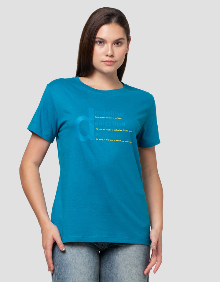 Cardinal Girl Print Dedication Kaos Wanita