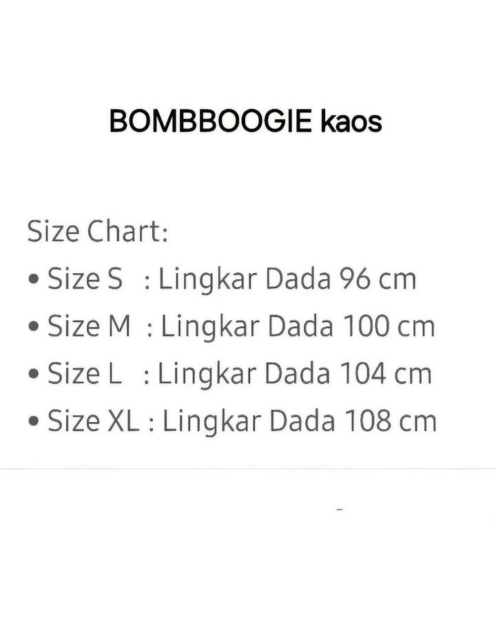 Bombboogie Kaos Original Kaos Polos Pria