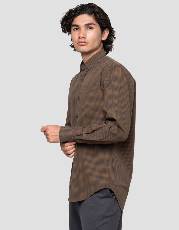 Cardinal Casual Singel Pocket Kemeja Pria