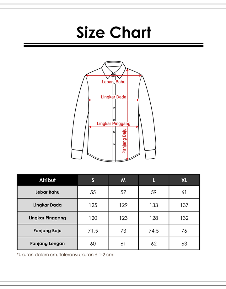 Cardinal Casual Double Pocket Kemeja Pria