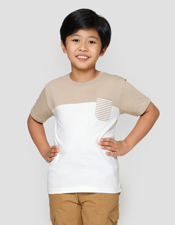 Little M Cut Sewn Ktg Salur Kaos Anak Laki-laki