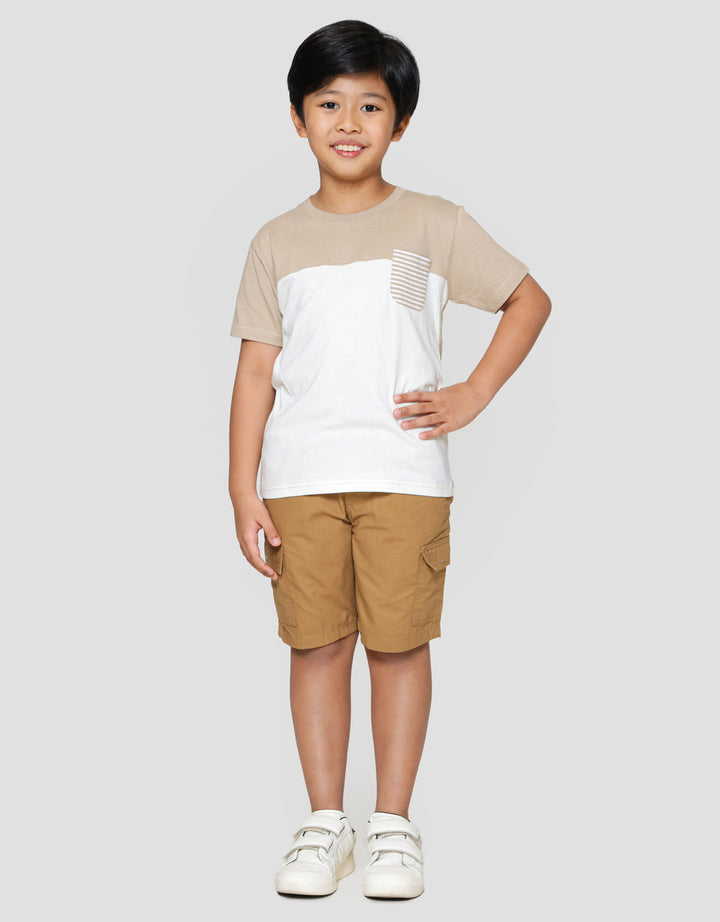 Little M Cut Sewn Ktg Salur Kaos Anak Laki-laki