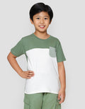 Little M Cut Sewn Ktg Salur Kaos Anak Laki-laki