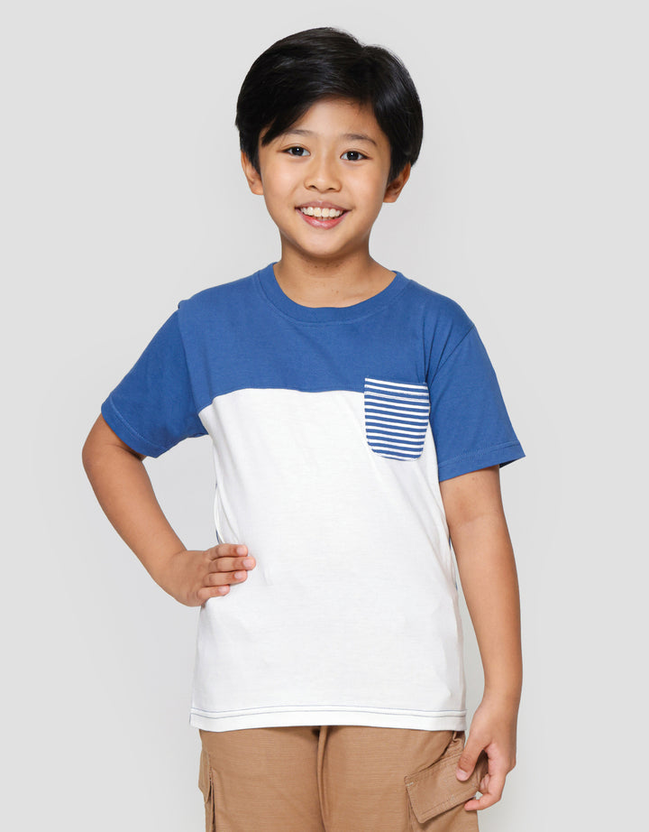 Little M Cut Sewn Ktg Salur Kaos Anak Laki-laki