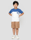 Little M Cut Sewn Ktg Salur Kaos Anak Laki-laki