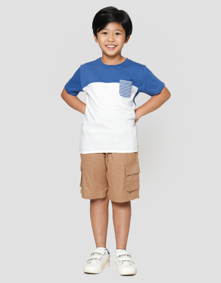 Little M Cut Sewn Ktg Salur Kaos Anak Laki-laki
