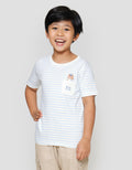 Little M Salur Bear Big Waves Kaos Anak Laki-laki