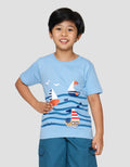 Little M Ship Marine Kaos Anak Laki-laki