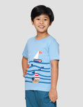 Little M Ship Marine Kaos Anak Laki-laki