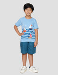 Little M Ship Marine Kaos Anak Laki-laki