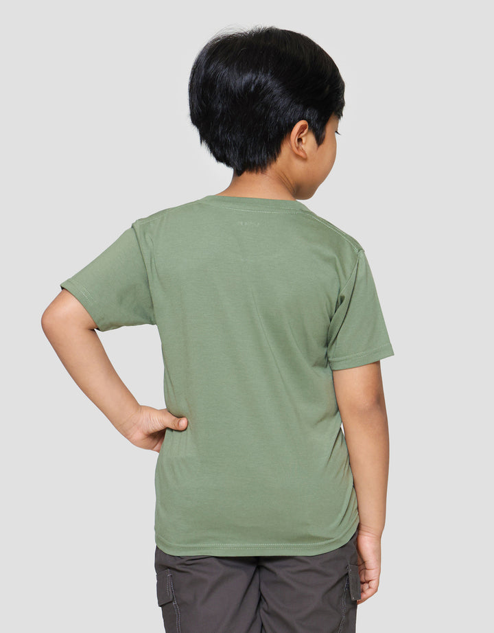 Little M Tiger Sablon Kiri Kaos Anak Laki-laki