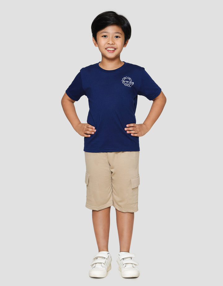 Little M Lion Sablon Kiri Kaos Anak Laki-laki