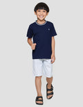 Little M Rib Manset Baseball Baju Set Anak Laki-Laki