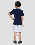 Little M Rib Manset Baseball Baju Set Anak Laki-Laki