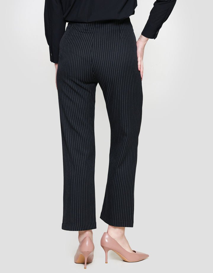 Annisa Twotone Stripe Celana Panjang Wanita