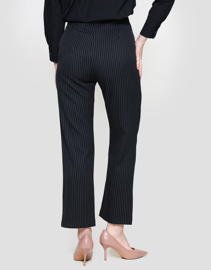 Annisa Twotone Stripe Celana Panjang Wanita