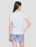 Disney Blue Stitch Baju Tidur Set Wanita