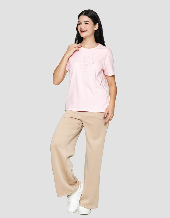 Nevada Cvc I Am Able To Achieve Anything Kaos Lengan Pendek Wanita