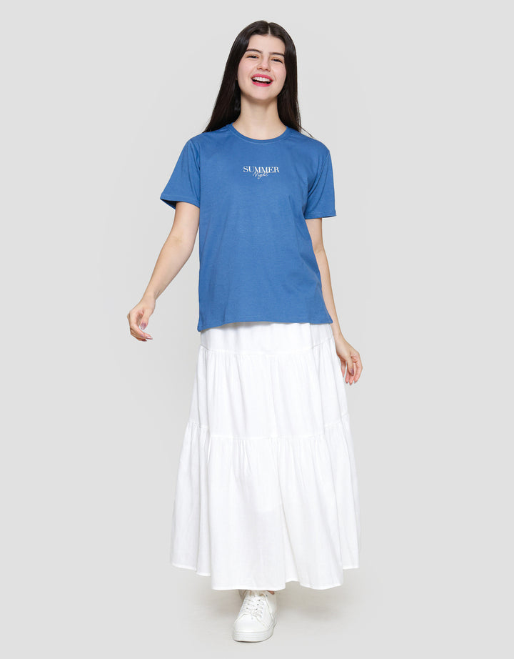 Nevada Reguler Cvc Summer Night Kaos Wanita