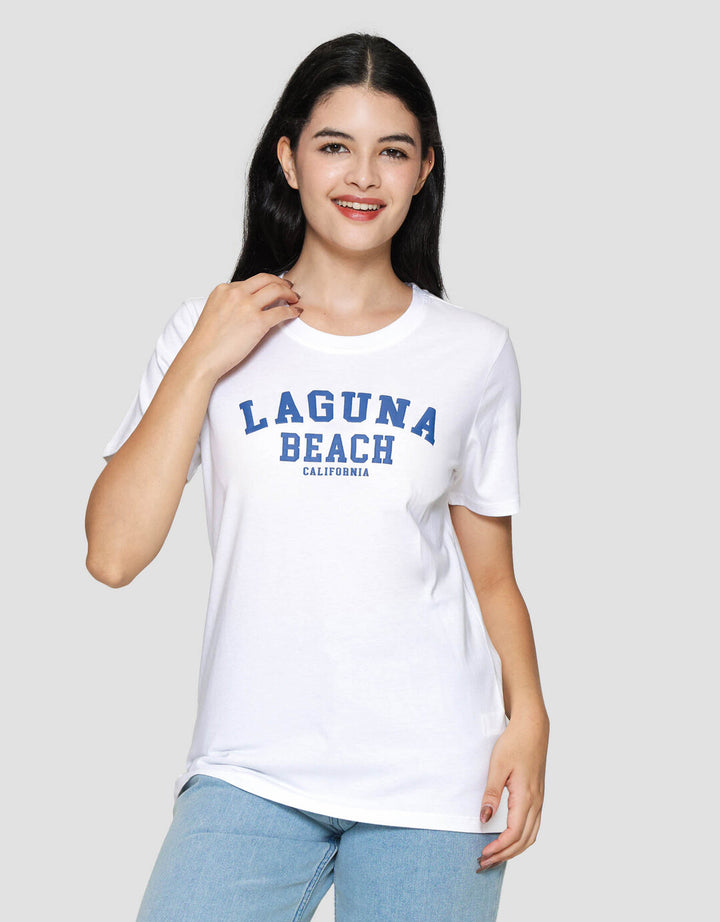 Nevada Laguna Beach Kaos Lengan Pendek Wanita