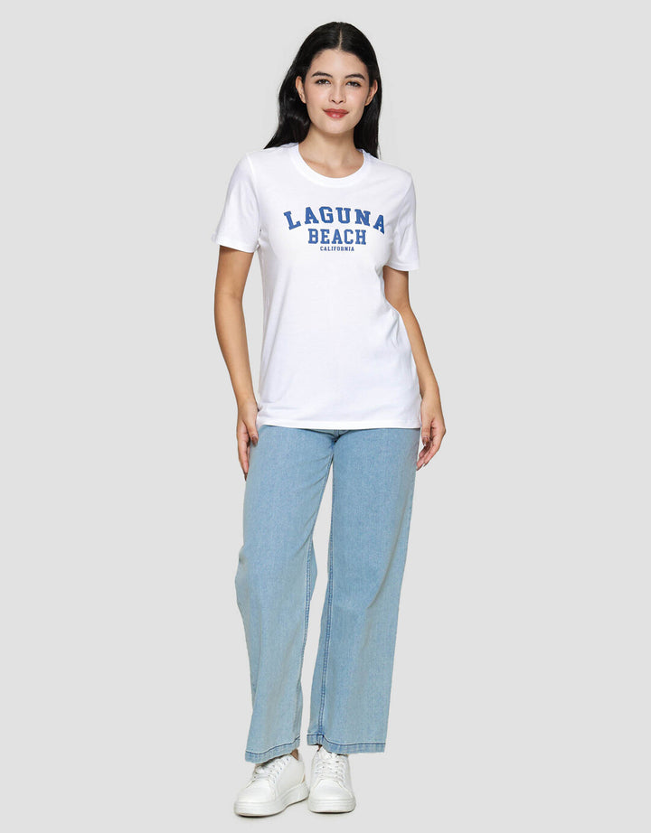 Nevada Laguna Beach Kaos Lengan Pendek Wanita