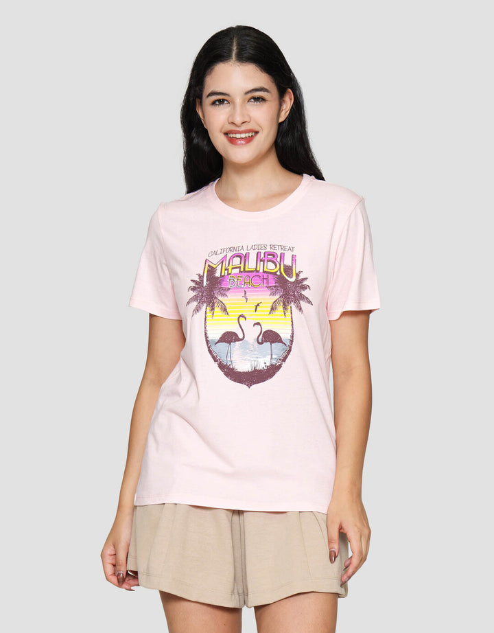 Nevada Comb Malibu Kaos Lengan Pendek Wanita