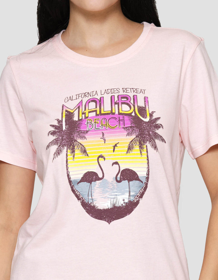 Nevada Comb Malibu Kaos Lengan Pendek Wanita