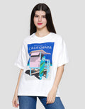 Nevada Comb California Kaos Oversize Wanita