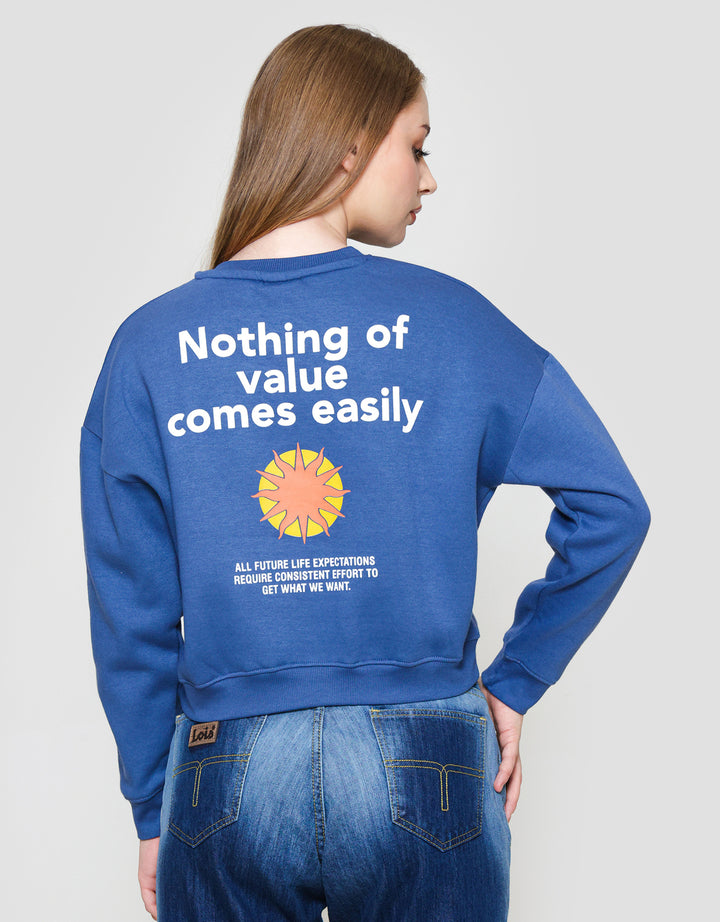 Nevada Sweatshirt Swt Sld Crop Fleece Comes Easily