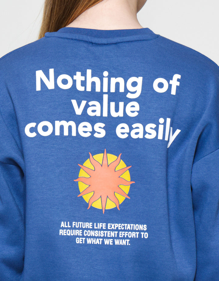 Nevada Sweatshirt Swt Sld Crop Fleece Comes Easily