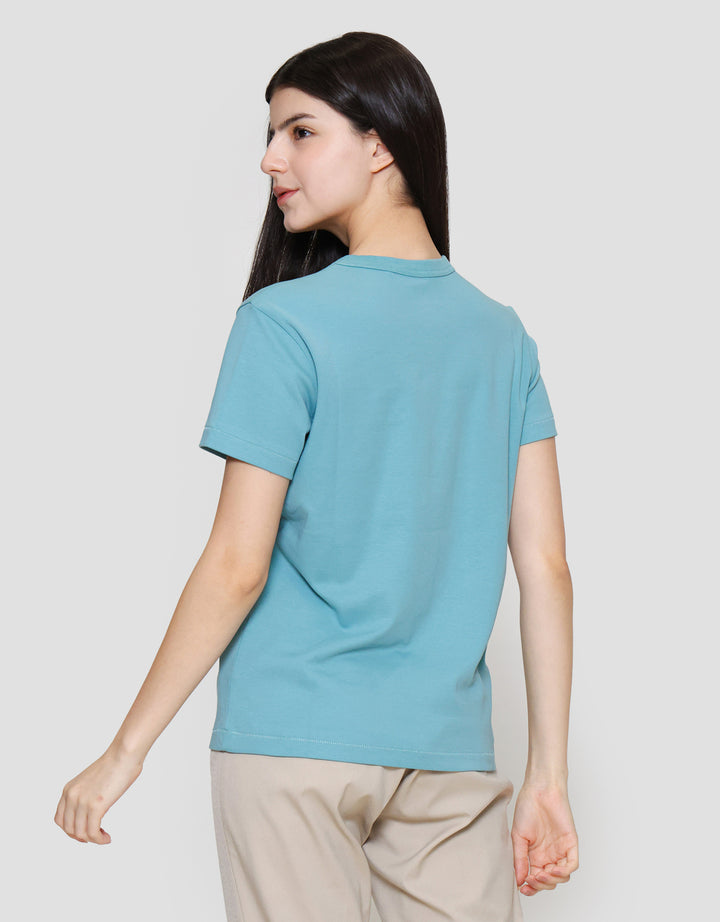 Suko Round Neck Kerah Bulat Lengan Pendek Kaos Wanita